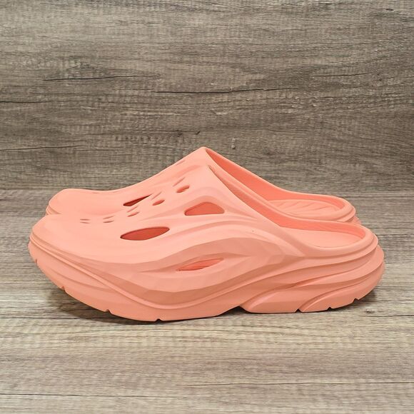Hoka One Ora Recovery Mule Men's Size 9 Women's Size 11 Papaya Slip On Sandals - Picture 3 of 9